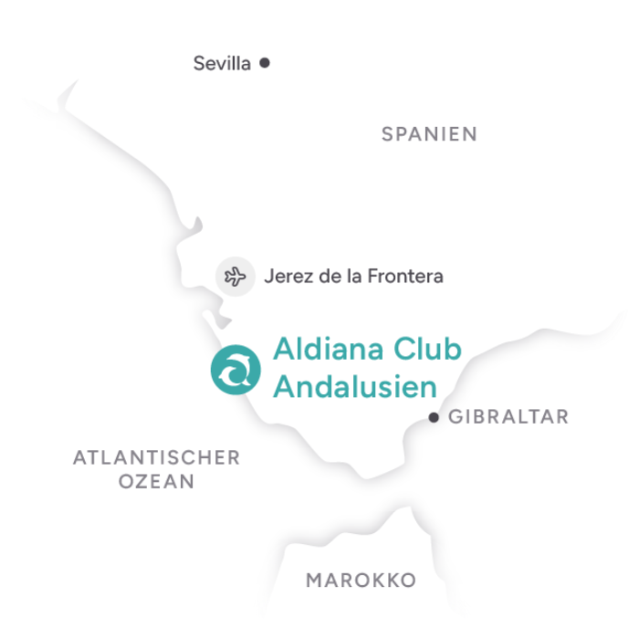 Landkarte Aldiana Club Andalusien
